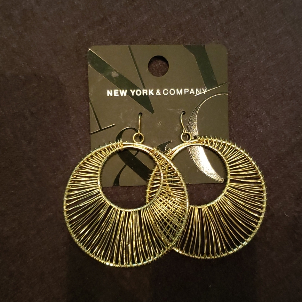 Gold earrings
